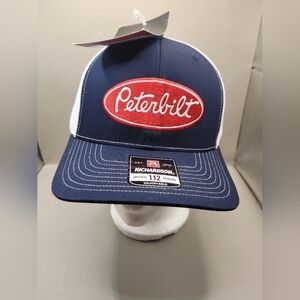 Peterbilt Richardson 112 Trucker Hat Blue Mesh Snapback New w/ Tags